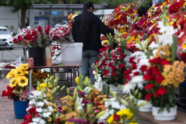 Varios ramos de flores en Madrid