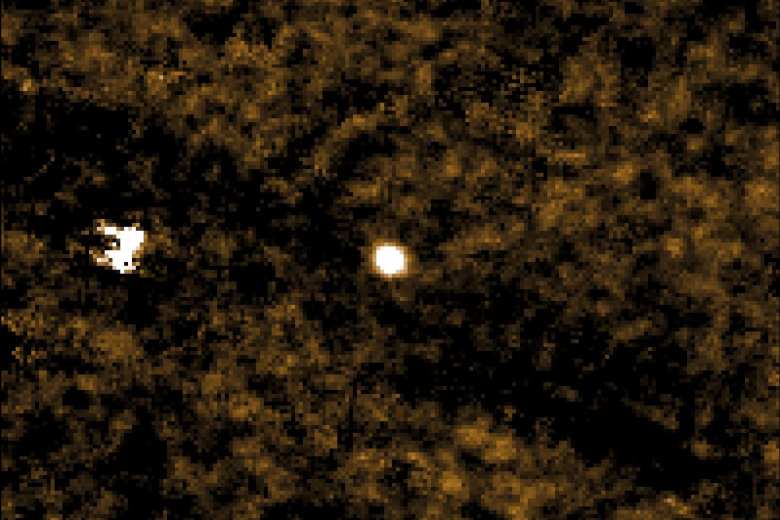 Este fotograma muestra las observaciones del cometa 3I/ATLAS realizadas por PUNCH entre el 28 de septiembre y el 10 de octubre de 2025, cuando el cometa se encontraba a una distancia de entre 231 y 235 millones de millas de la Tierra.