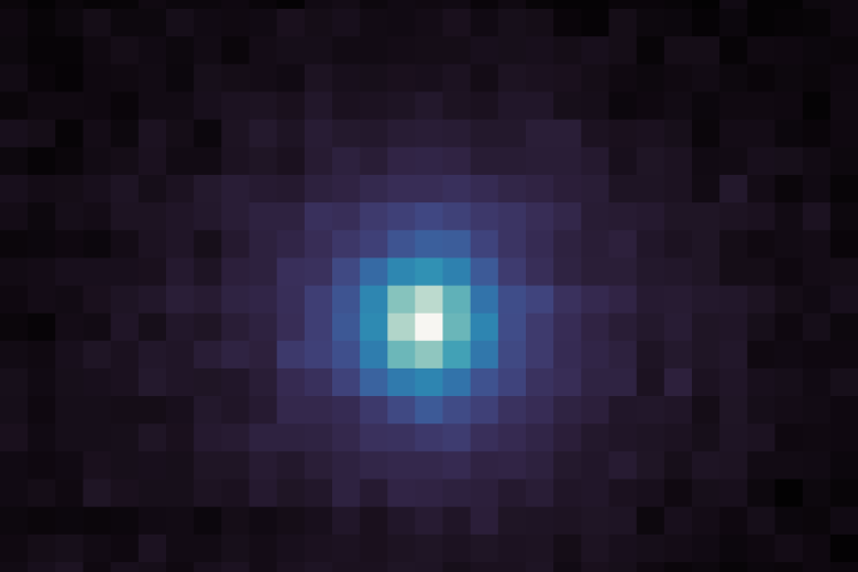 Esta imagen muestra el halo de gas y polvo, o coma, que rodea al cometa 3I/ATLAS, el tercer objeto interestelar detectado por los astrónomos en su paso por nuestro sistema solar. La imagen fue tomada el 9 de octubre de 2025 por un instrumento a bordo de la nave espacial MAVEN de la NASA, que ha estado estudiando Marte desde su órbita desde 2014.