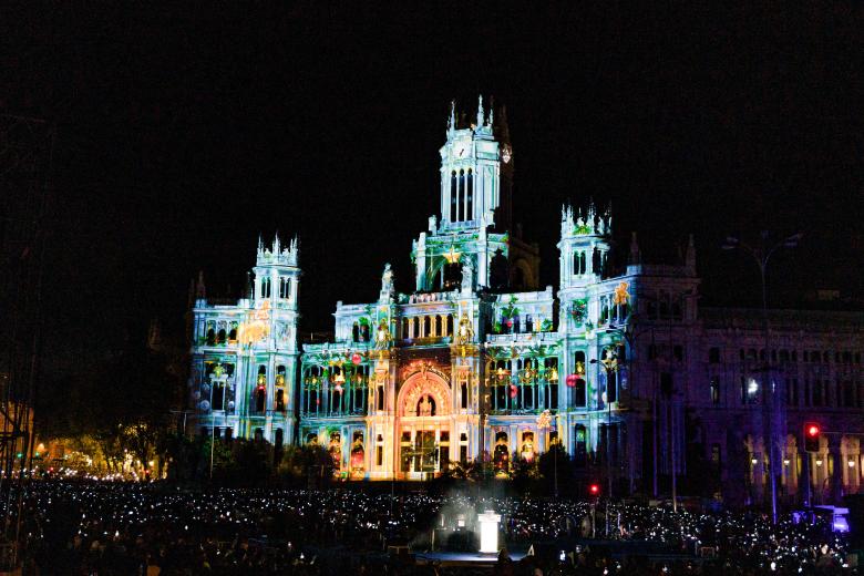 Acto del encendido navideño de Madrid 2025