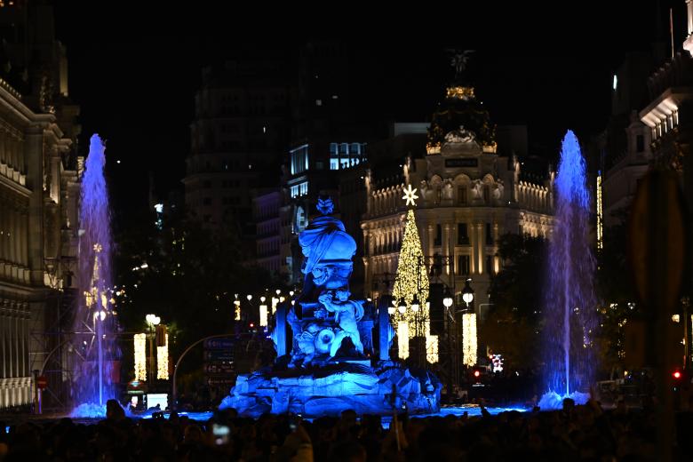 Acto del encendido navideño de Madrid 2025