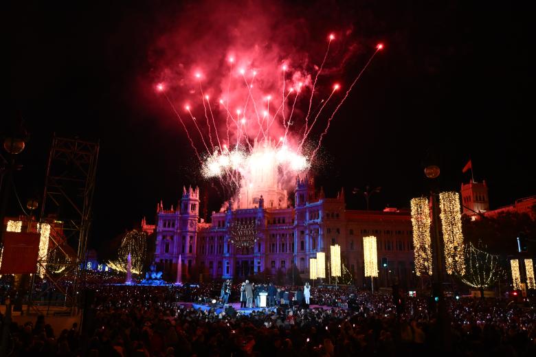 Acto del encendido navideño de Madrid 2025