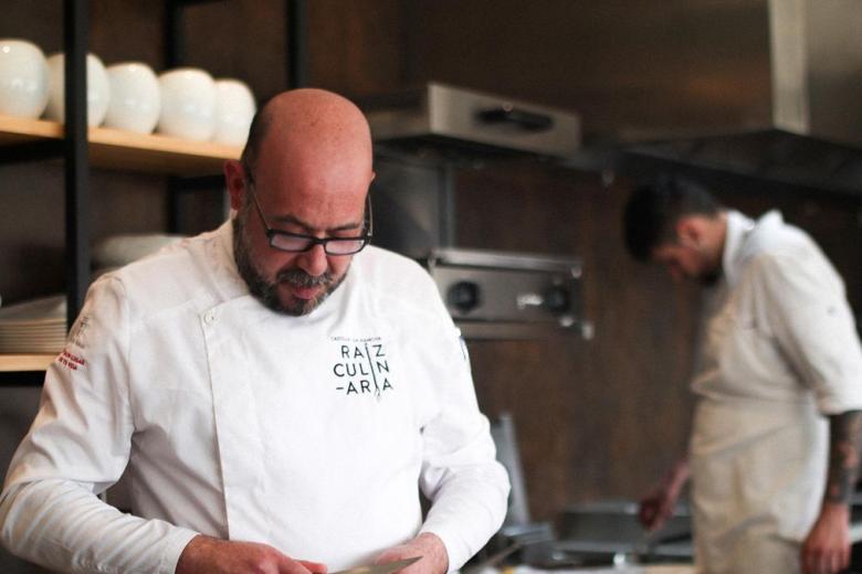 El chef de 'Epílogo', Rubén Sánchez