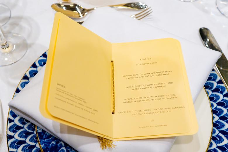 gv,general view King Willem-Alexander and Queen Maxima, joined by Princess Catharina-Amalia, welcomed Finnish President Alexander Stubb and Suzanne Innes-Stubb at a state banquet held at the Royal Palace in Amsterdam. The event marked a formal highlight of Finland's state visit to the Netherlands.

Pictured: gv,general view
Ref: BLU_S9143704 111225 NON-EXCLUSIVE
Picture by:  / SplashNews.com

Splash News and Pictures
USA: 310-525-5808 
UK: 020 8126 1009
eamteam@shutterstock.com

World Rights, No Netherlands Rights *** Local Caption *** .