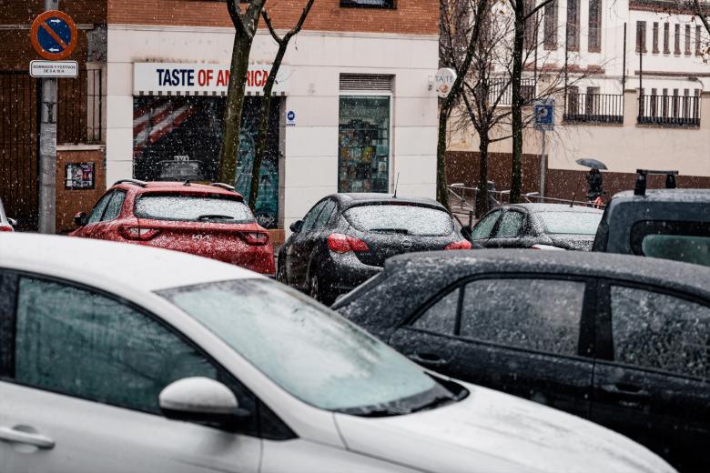 Imágenes de la nevada que ha cubierto de blanco la región