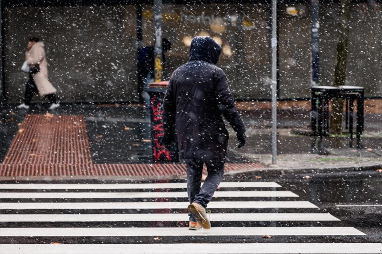 Imágenes de la nevada que ha cubierto de blanco la región
