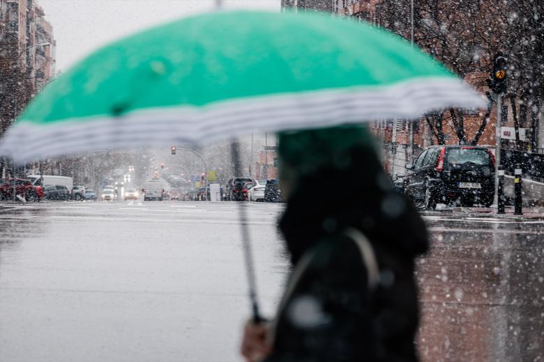 Imágenes de la nevada que ha cubierto de blanco la región