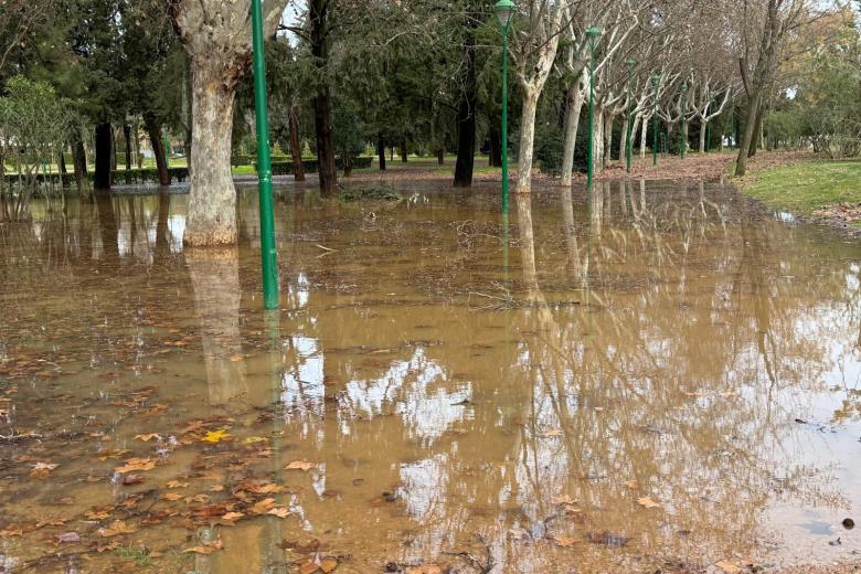 KRISTIN A SU PASO POR CORDOBA BORRASCA LLUVIA CORDOBA CALLES