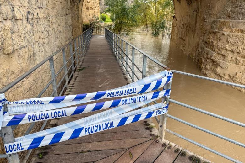 KRISTIN A SU PASO POR CORDOBA BORRASCA LLUVIA CORDOBA CALLES