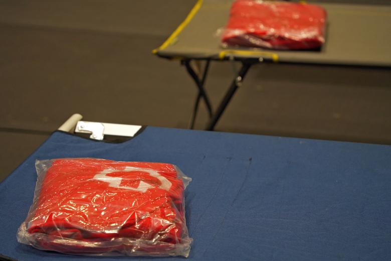 El Palacio de Deportes Vistalegre de Córdoba se ha habilitado para atender a las personas desalojadas por la crecida del río.