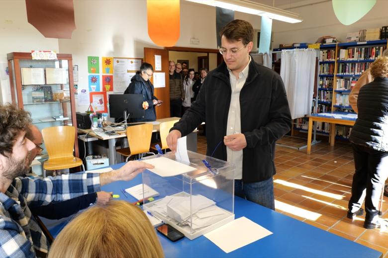 El candidato de CHA a la Presidencia de Aragón, Jorge Pueyo