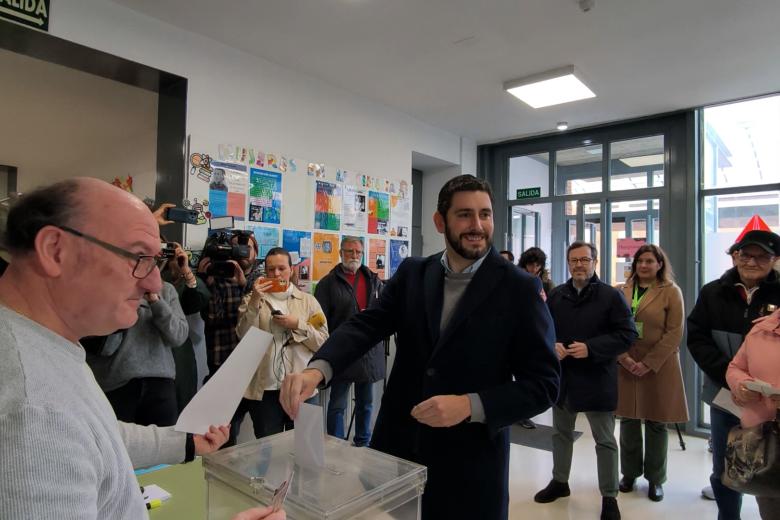 El candidato de Vox a la Presidencia del Gobierno de Aragón, Alejandro Nolasco