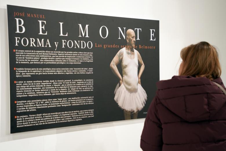 Pie: El escultor cordobés José Manuel Belmonte presenta en el Teatro Cómico Principal la exposición Fondo y forma, una retrospectiva que repasa más de 40 años de trayectoria artística