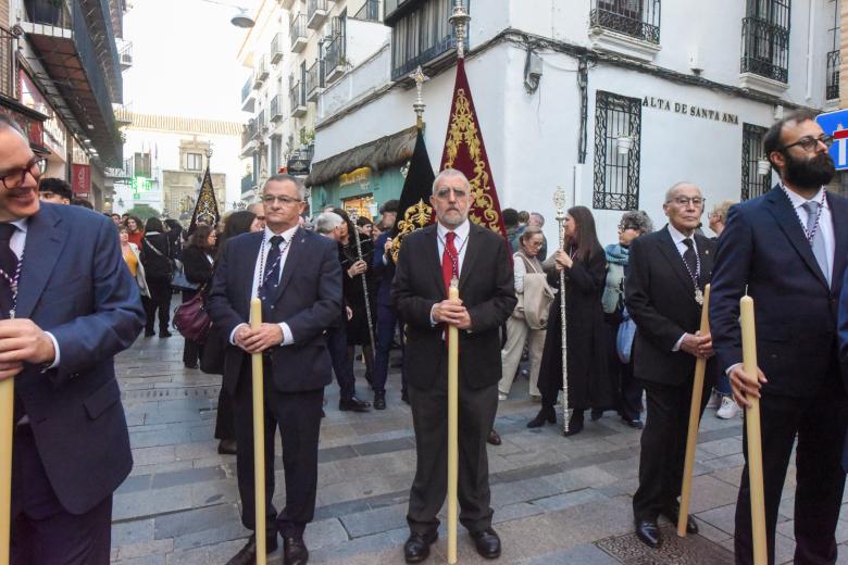El Vía Crucis de la Agrupación de Cofradías, en imágenes