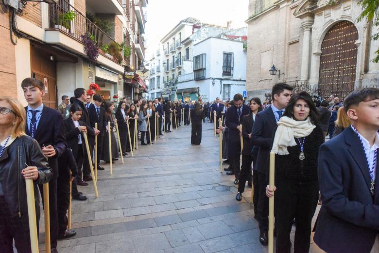 El Vía Crucis de la Agrupación de Cofradías, en imágenes