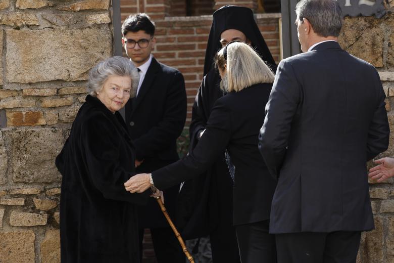 Ana Borbon Dos Sicilias during funeral of Irene de Grecia in Madrid on Tuesday, 24 February 2026.