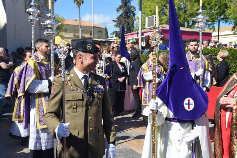 Hermandad del Rescatado durante su salida el Domingo de Ramos