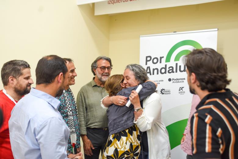 Noche electoral en la sede de Por Andalucía en Córdoba