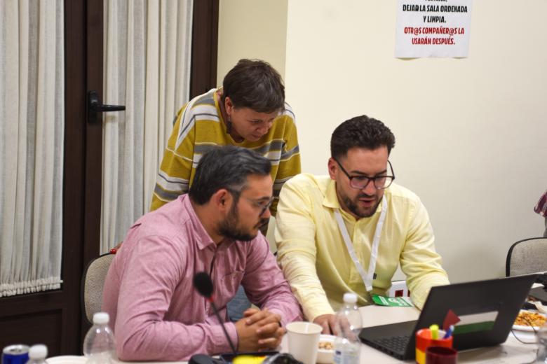 Noche electoral en la sede de Por Andalucía en Córdoba
