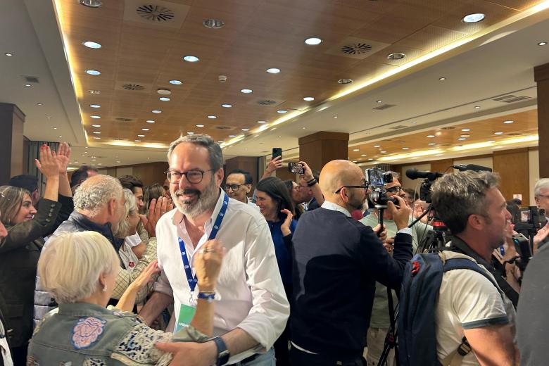Ambiente en el cuartel electoral del PP en Córdoba en las elecciones andaluzas de 2016