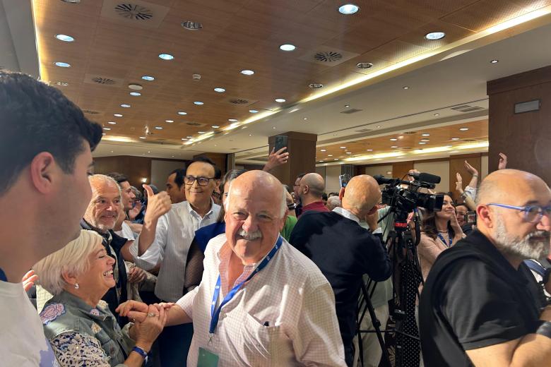 Ambiente en el cuartel electoral del PP en Córdoba en las elecciones andaluzas de 2016