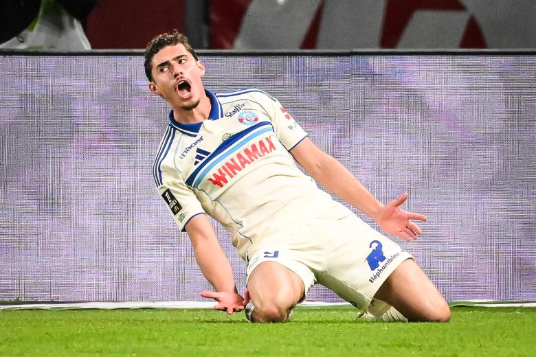 (Foto de ARCHIVO)
17 October 2025, France, Paris: Strasbourg's Joaquin Panichelli celebrates scoring his side's first goal during the French Ligue 1 soccer match between  Paris Saint Germain (PSG) and RC Strasbourg Alsace at Parc des Princes. Photo: Matthieu Mirville/ZUMA Press Wire/dpa

Matthieu Mirville/ZUMA Press Wir / DPA
17/10/2025 ONLY FOR USE IN SPAIN