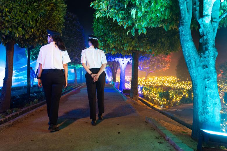 El espectáculo "Naturaleza Encendida: Navegantes" en el Alcázar de los Reyes Cristianos de Córdoba
