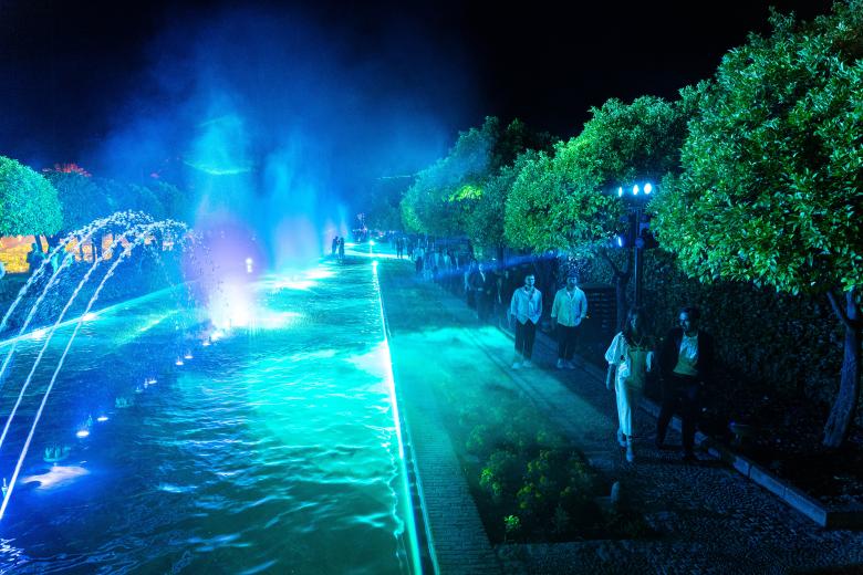 El espectáculo "Naturaleza Encendida: Navegantes" en el Alcázar de los Reyes Cristianos de Córdoba