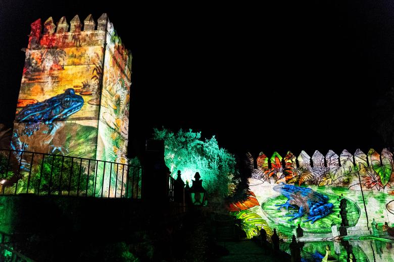 El espectáculo "Naturaleza Encendida: Navegantes" en el Alcázar de los Reyes Cristianos de Córdoba
