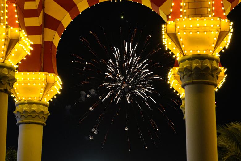 El encendido de la portada, el alumbrado y los fuegos artificiales de la Feria de Córdoba 2026