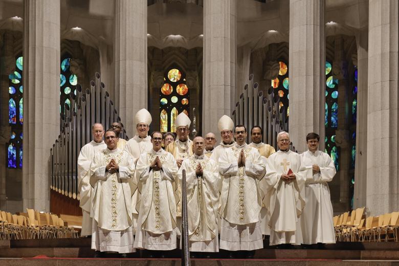 Ordenaciones sacerdotales en la Basílica de la Sagrada Familia, en Barcelona