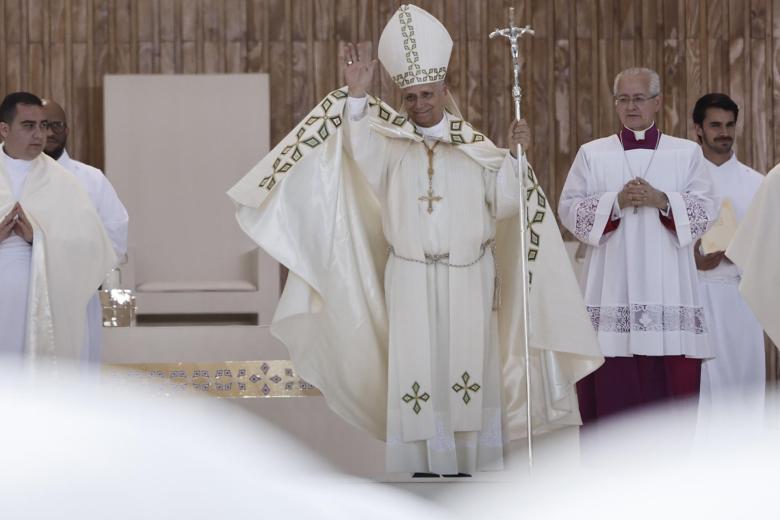 El Papa durante la Misa