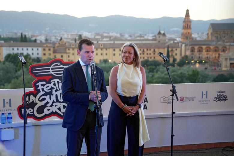 Presentación del 45º Festival de la Guitarra de Córdoba en la terraza panorámica del Hotel Hesperia