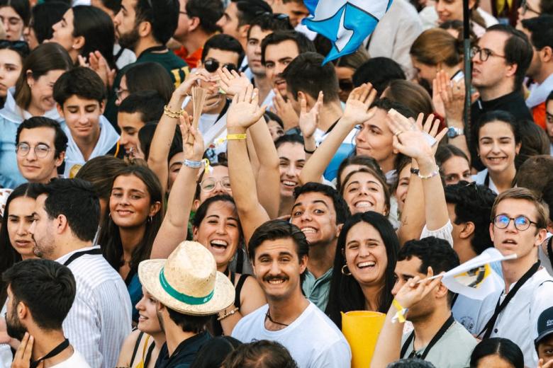El sacerdote e influencer fray Marcos, durante la Vigilia