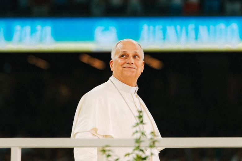 El sacerdote e influencer fray Marcos, durante la Vigilia