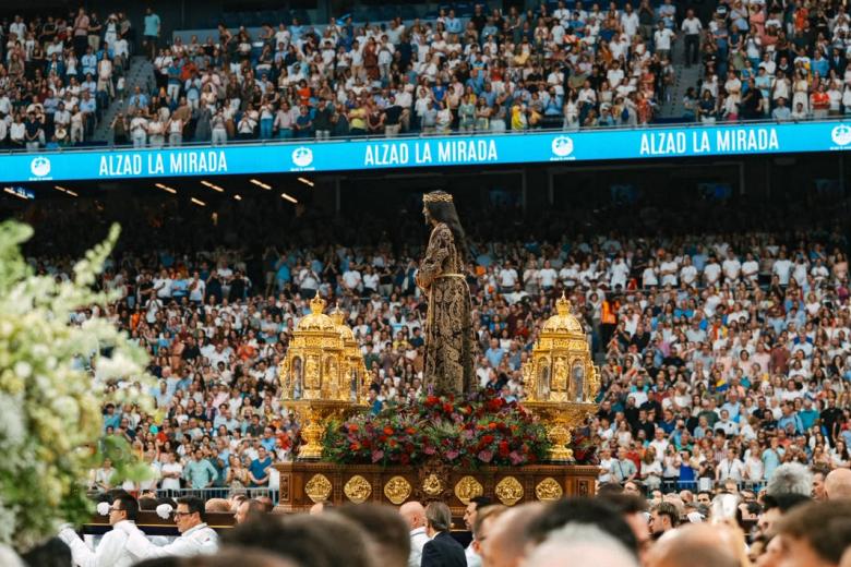 El sacerdote e influencer fray Marcos, durante la Vigilia