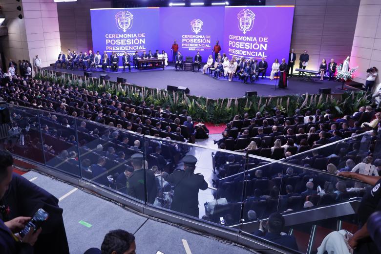 Salón de la Universidad de Santiago de Cali antes de la investidura