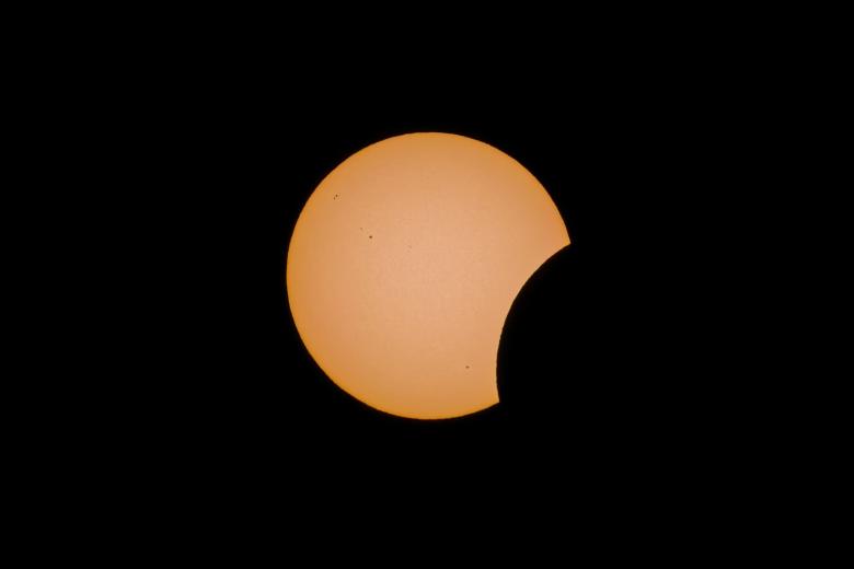 El eclipse total de Sol, desde Comarruga (Tarragona)