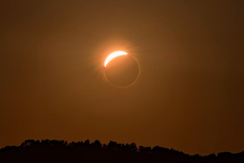 El eclipse total de Sol, desde Comarruga (Tarragona)