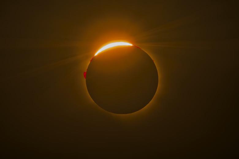 El eclipse total de Sol, desde Comarruga (Tarragona)