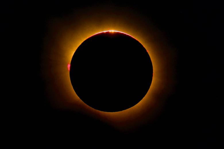 El eclipse total de Sol, desde Comarruga (Tarragona)