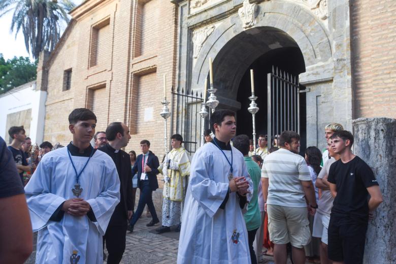 Procesión de la Fuensanta hacia la Catedral de Córdoba