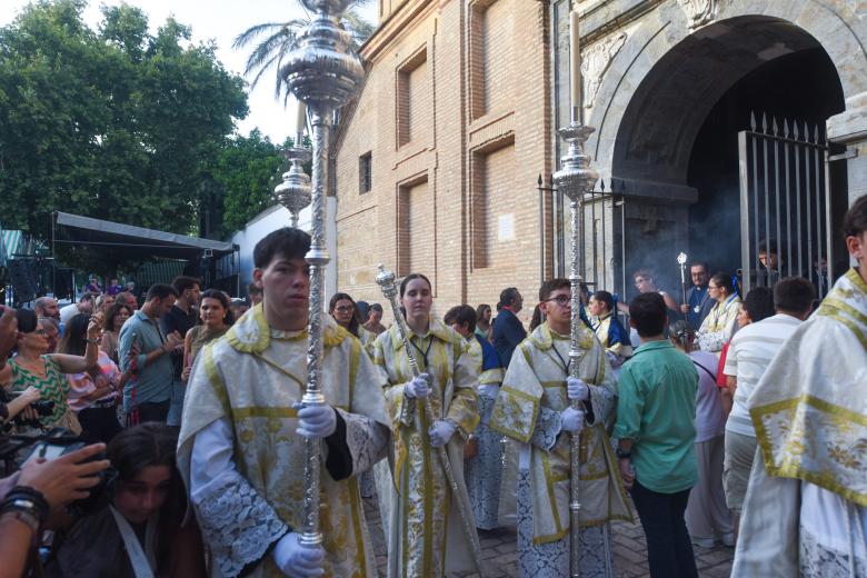 Procesión de la Fuensanta hacia la Catedral de Córdoba