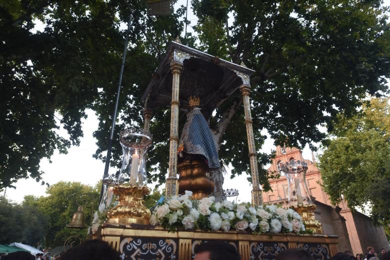 Procesión de la Fuensanta hacia la Catedral de Córdoba