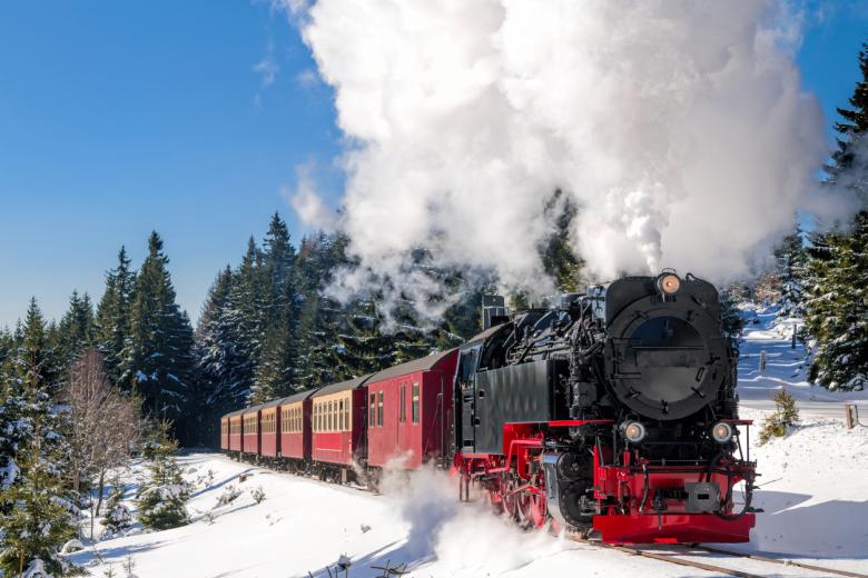 El Brocken y su tren de vapor