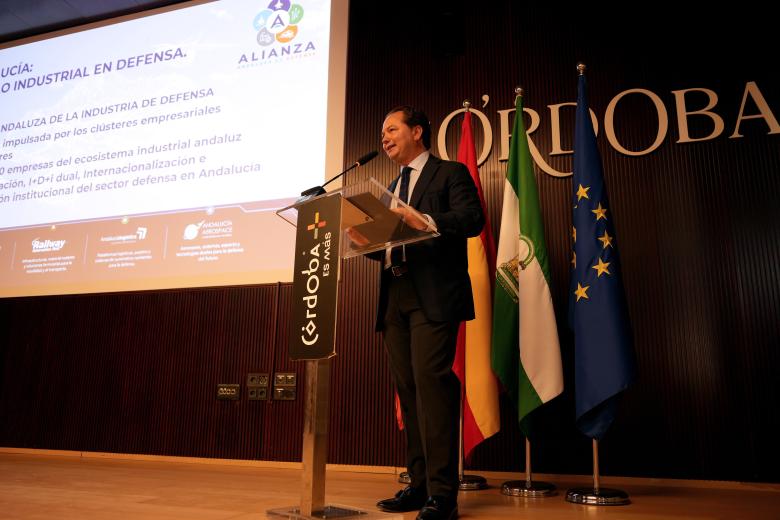Presentación de la Alianza Andaluza de la Industria de Defensa en el Centro de Recepción de Visitantes de Córdoba.