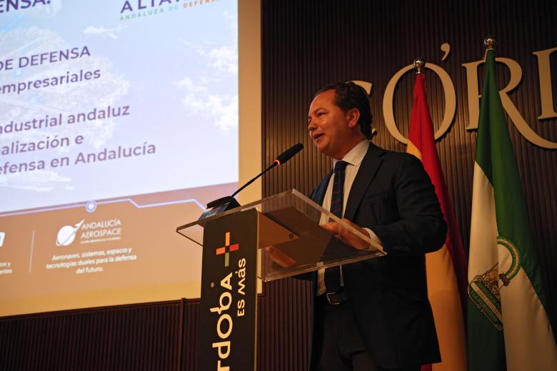 Presentación de la Alianza Andaluza de la Industria de Defensa en el Centro de Recepción de Visitantes de Córdoba.