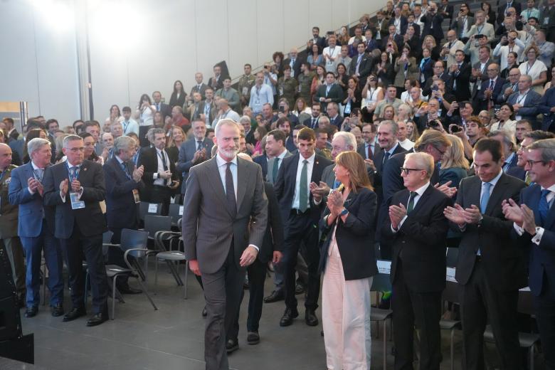 Clausura del Congreso de la Industria de la Defensa Indudef 2026 en Córdoba, presidida por Felipe VI
