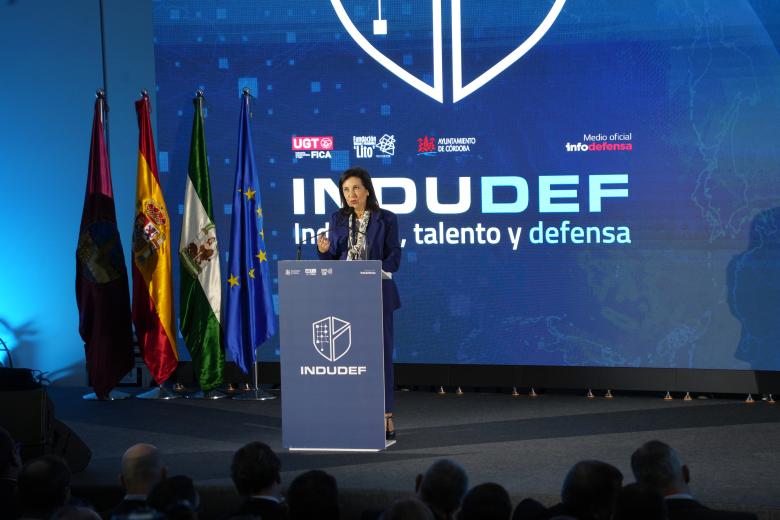 Clausura del Congreso de la Industria de la Defensa Indudef 2026 en Córdoba, presidida por Felipe VI