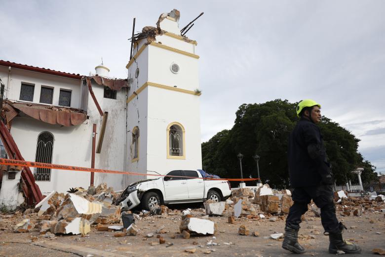 Imagen de una zona afectada en Panamá tras el terremoto